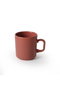 Hermia Juego de 6 Tazas de Té en Gres Cerámico Rojo y Marrón